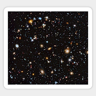 Hubble Ultra Deep Field, ultraviolet coverage (C041/7505) Sticker